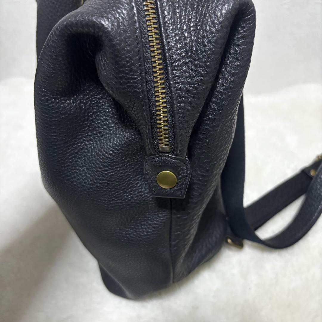 極美品⭐️Dakota シボ革 リュック ブラック レザー パッチ - メルカリ