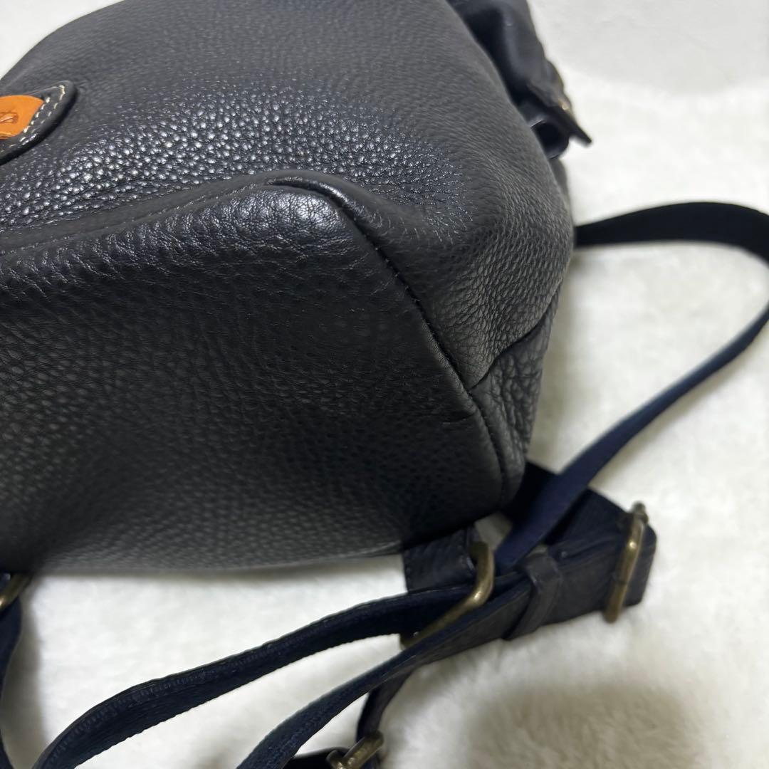 極美品⭐️Dakota シボ革 リュック ブラック レザー パッチ - メルカリ