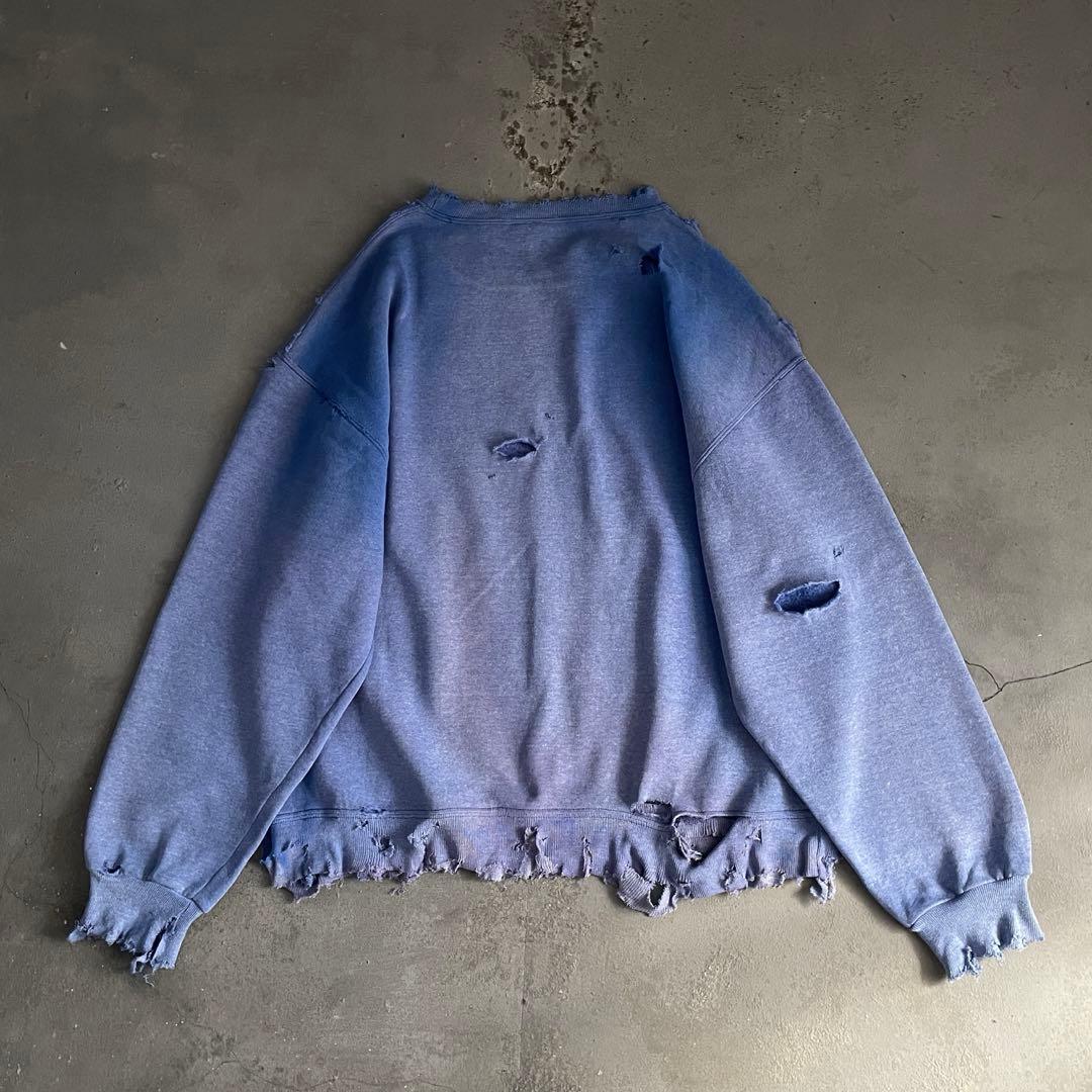 00's russell athletic”鬼フェード ”XL“襤褸 sweat - メルカリ