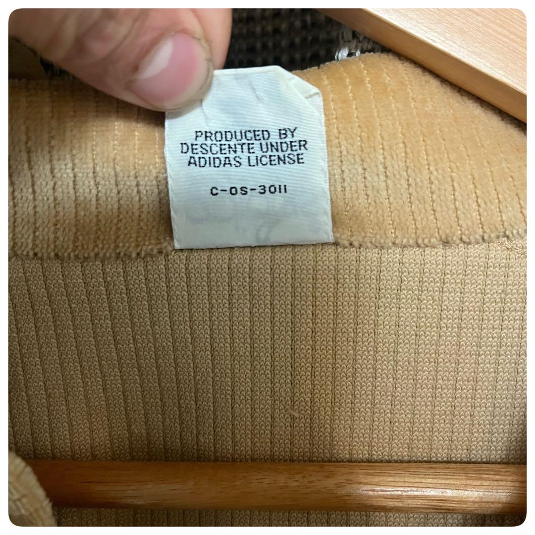 70s adidas 西ドイツ製 コーデュロイジャケット ベージュ ヴィンテージ
