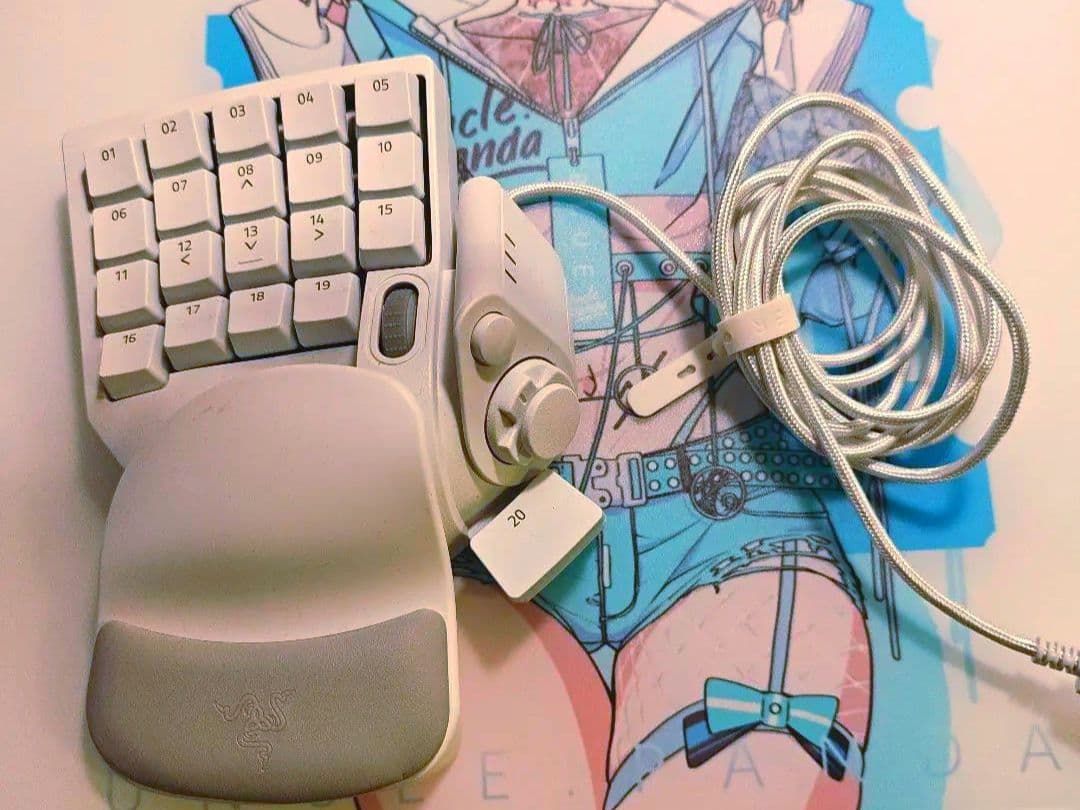Razer Tartarus pro ホワイトキーパッド 左手ゲーミングキーパッド Razer Tartarus Pro Mercury White を買った