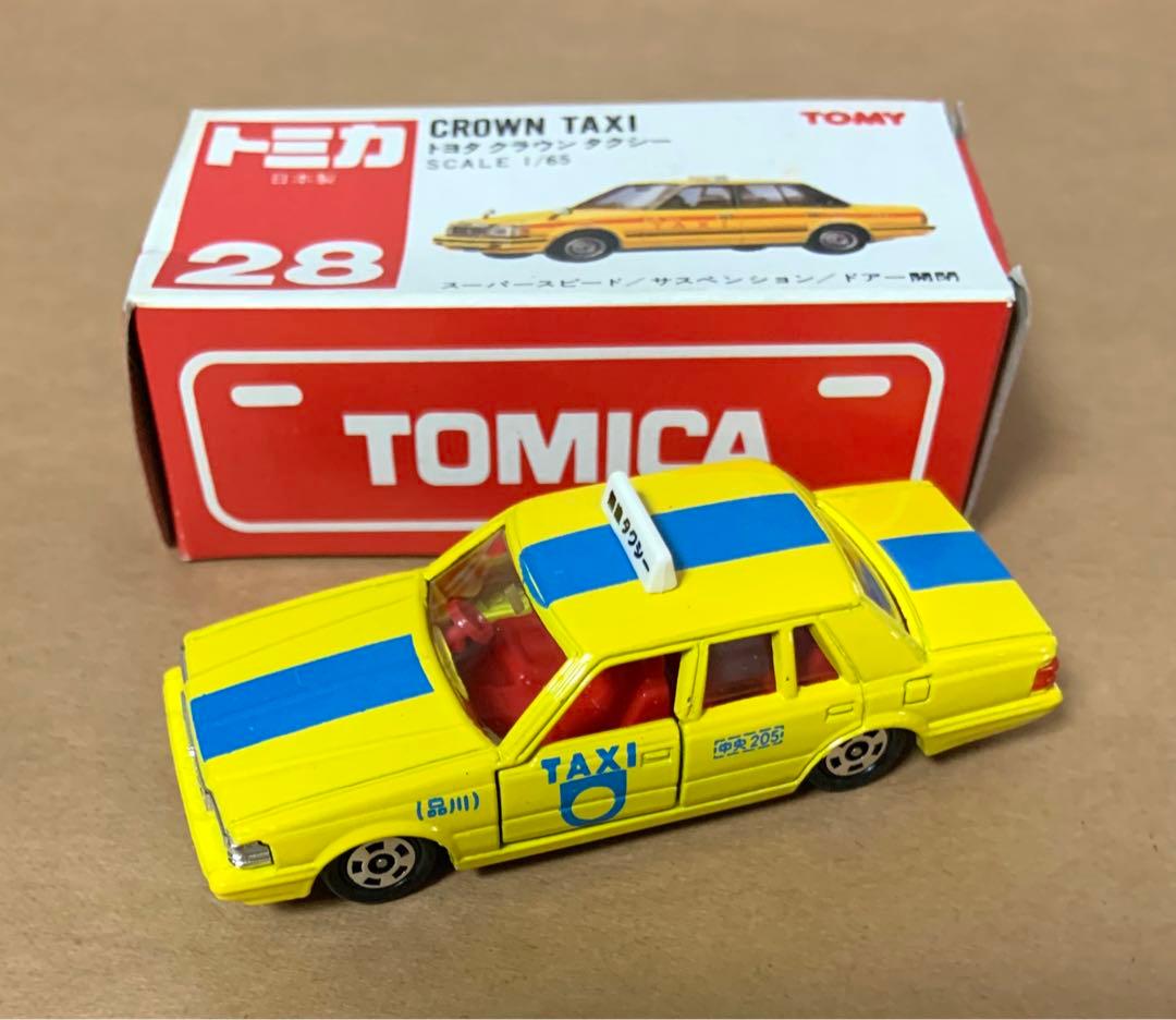 赤箱 トミカ28 トヨタ クラウン タクシー 日本製 - メルカリ