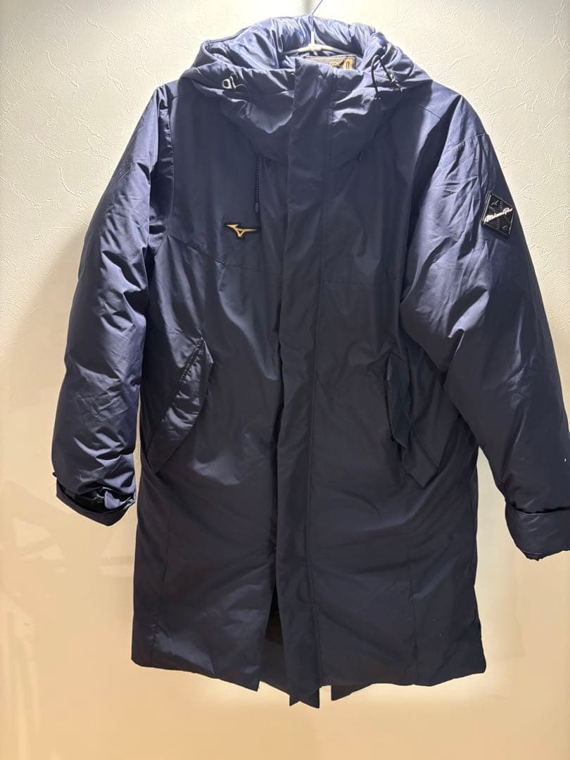 ミズノプロ　ダウンコート　12JE2G7012ナイトブルー　ブレスサーモ防寒 Amazon.co.jp: MIZUNO ミズノ ロングダウンコート 野球 アパレル ユニ