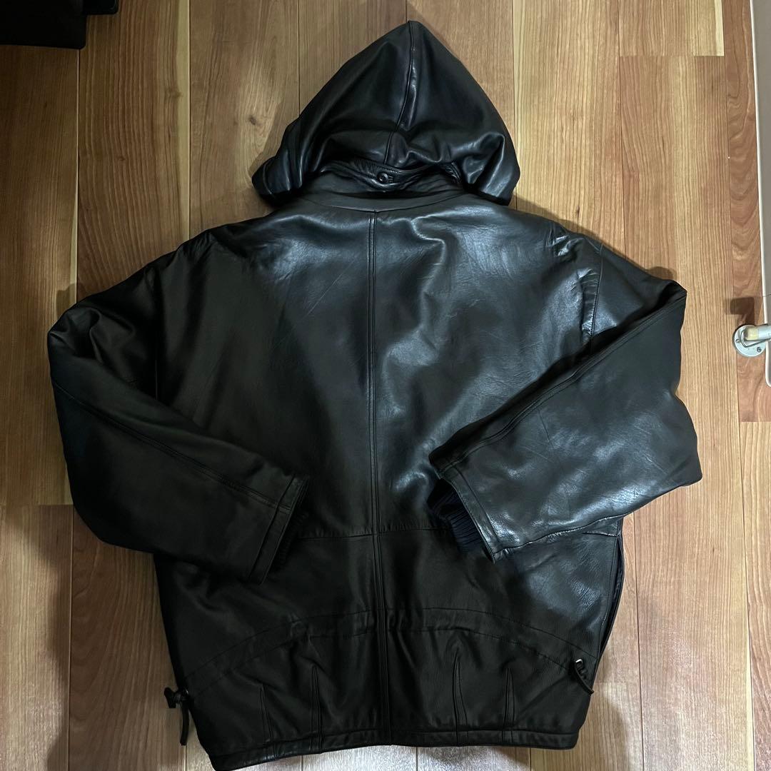 マリテフランソワジルボー レザー フーディー ブルゾン 80s - メルカリ