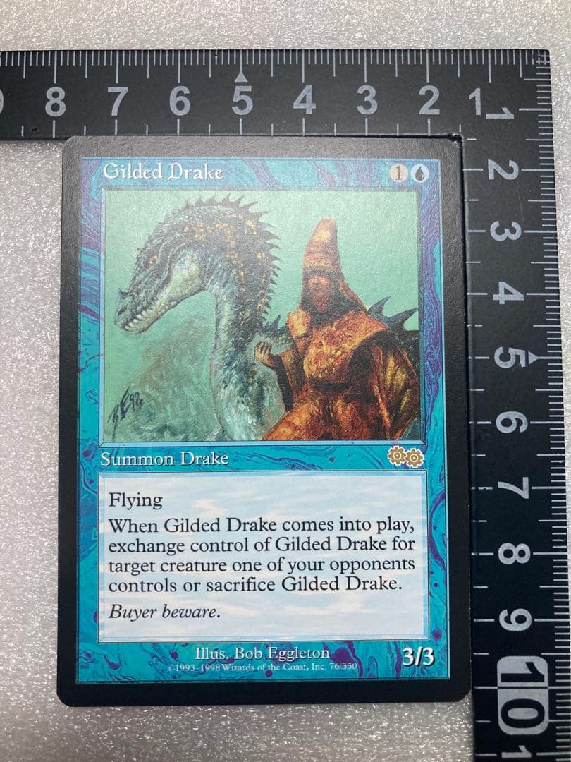 【MTG】金粉のドレイク/Gilded Drake/USG/英語版