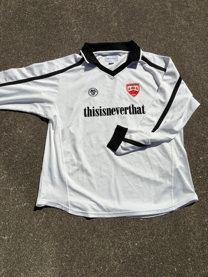 thisisneverthat ホワイト長袖シャツ L thisisneverthat ロンT XS 白 長袖 tシャツ ホワイト 韓国 this is