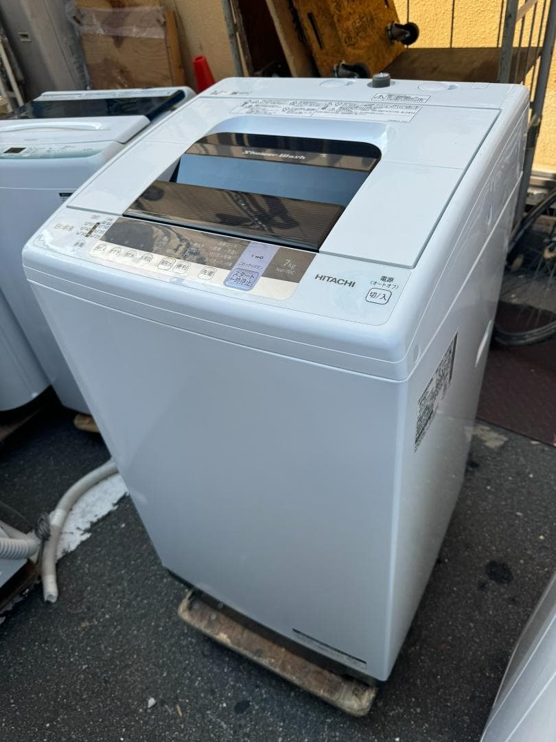 日立 7.0kg 全自動洗濯機 白い約束 NW-70C 2019年製