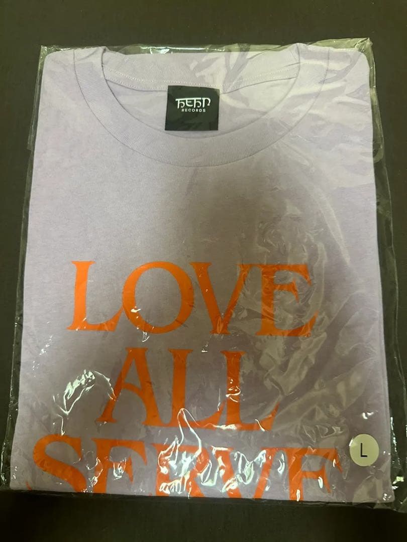 藤井風 LOVE ALL SERVE ALL パープルTシャツ