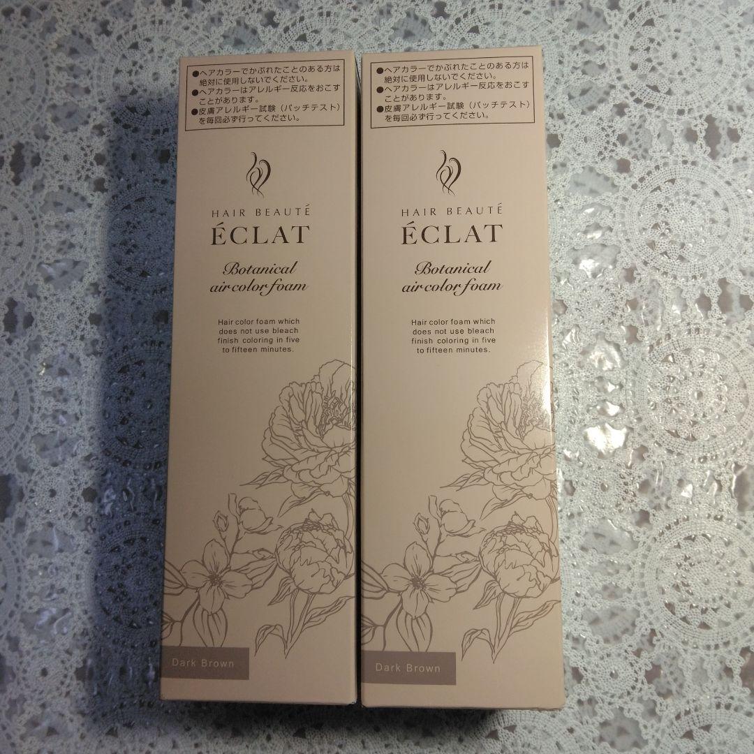 ヘアボーテ エクラ ボタニカルエアカラーフォーム ダークブラウン 2本 ヘアボーテ エクラ ボタニカルエアカラーフォームEX ダークブラウン