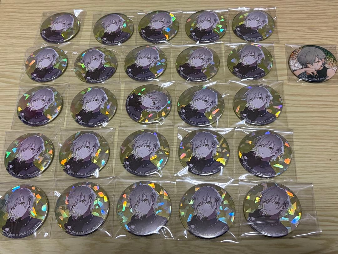【⚠️13日金曜日までの出品】プロセカ 日野森志歩 宝石缶バッジ グリッター缶バ プロジェクトセカイ 日野森志歩 プロセカ グリッター缶バッジ イベント