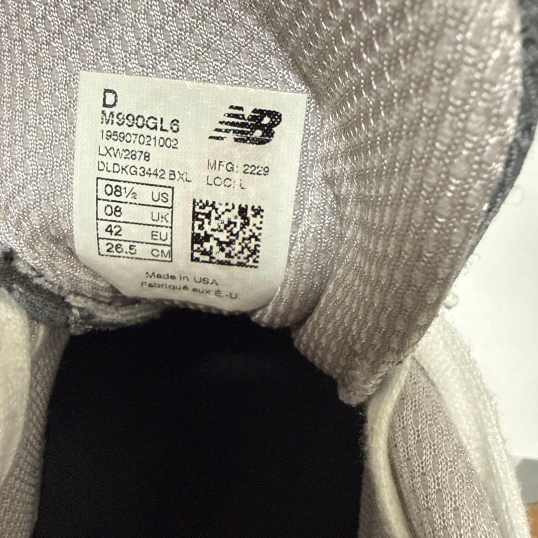 靴 New Balance M990GL6 26.5cm