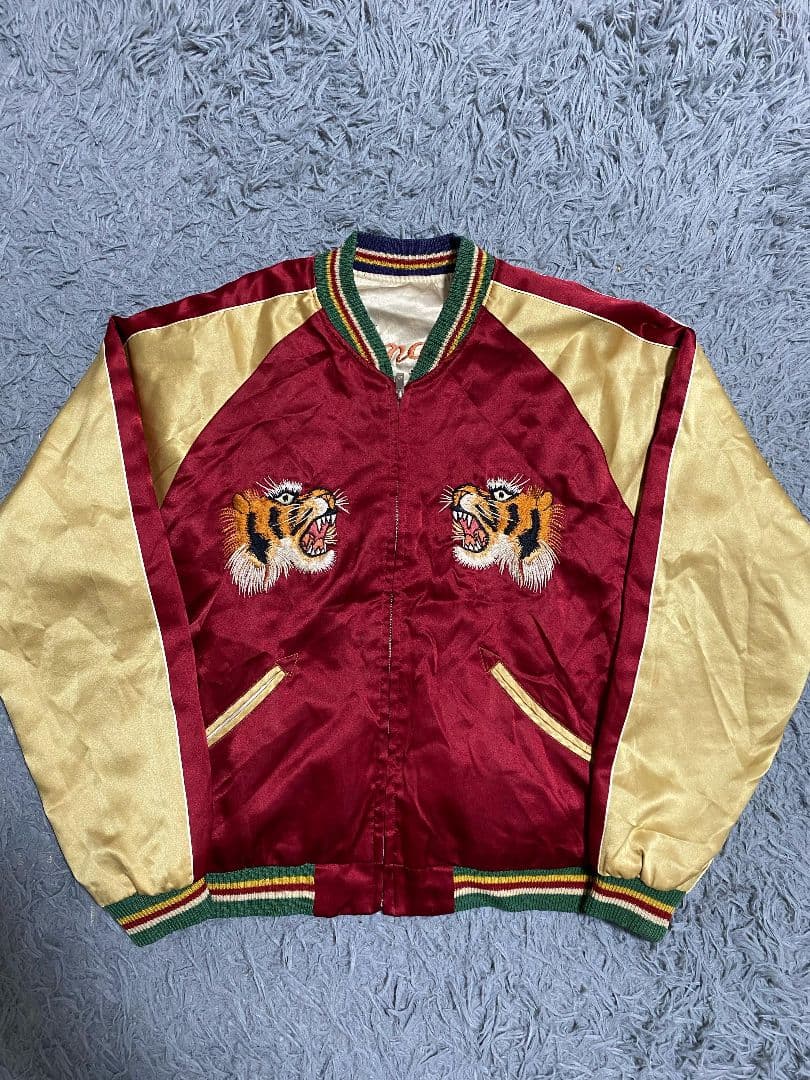 激レア 東洋エンタープライズ スカジャン 鷹&沖縄MAP柄 ブルーノマーズ