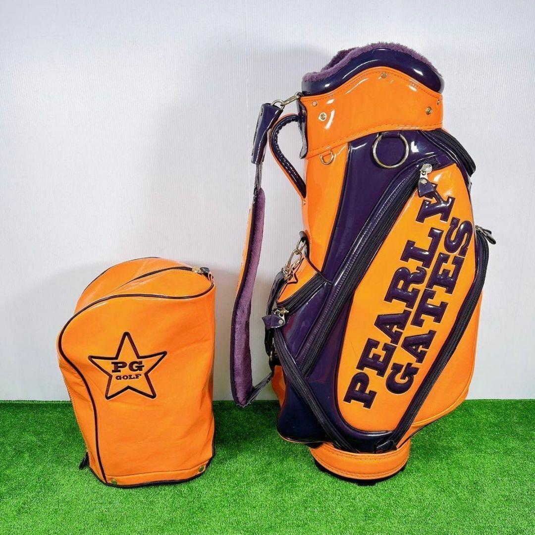 状態良好】パーリーゲイツ キャディバッグ エナメル 89スマイル ゴルフ