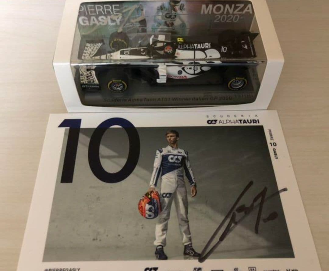 P.ガスリー　★直筆サイン入り★　AT01 イタリアGP優勝　1/43ミニカー 波乱～ｽﾊﾟｰｸ1/43 ｱﾙﾌｧﾀｳﾘ ﾎﾝﾀﾞAT01 P.ｶﾞｽﾘｰ ｲﾀﾘｱGP 初優勝 | いたちん