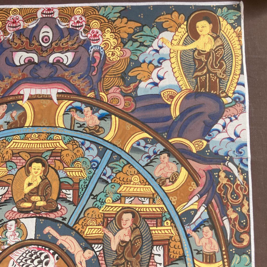 タンカペイント　六道輪廻