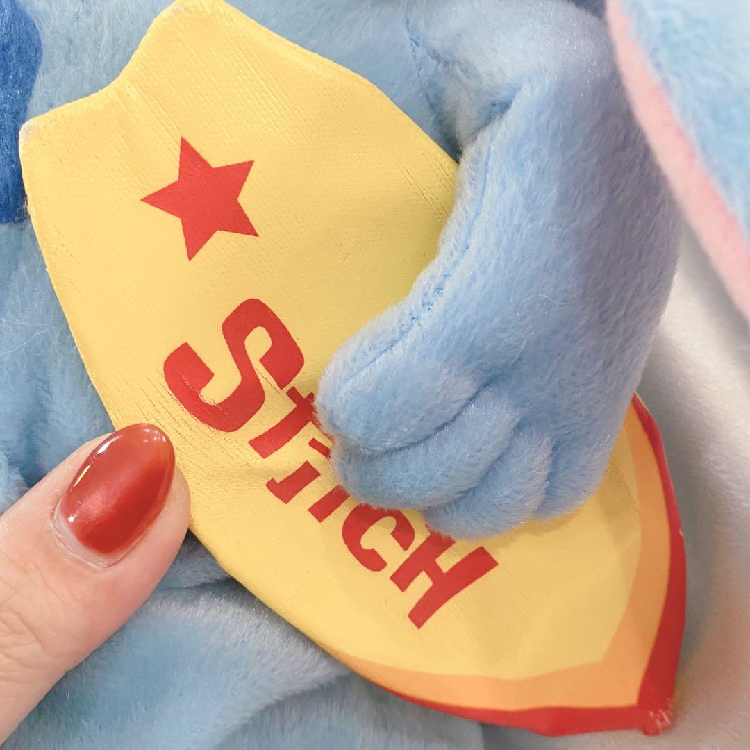 【音楽に乗って立って走る】スティッチ／ぬいぐるみ／タグ付き