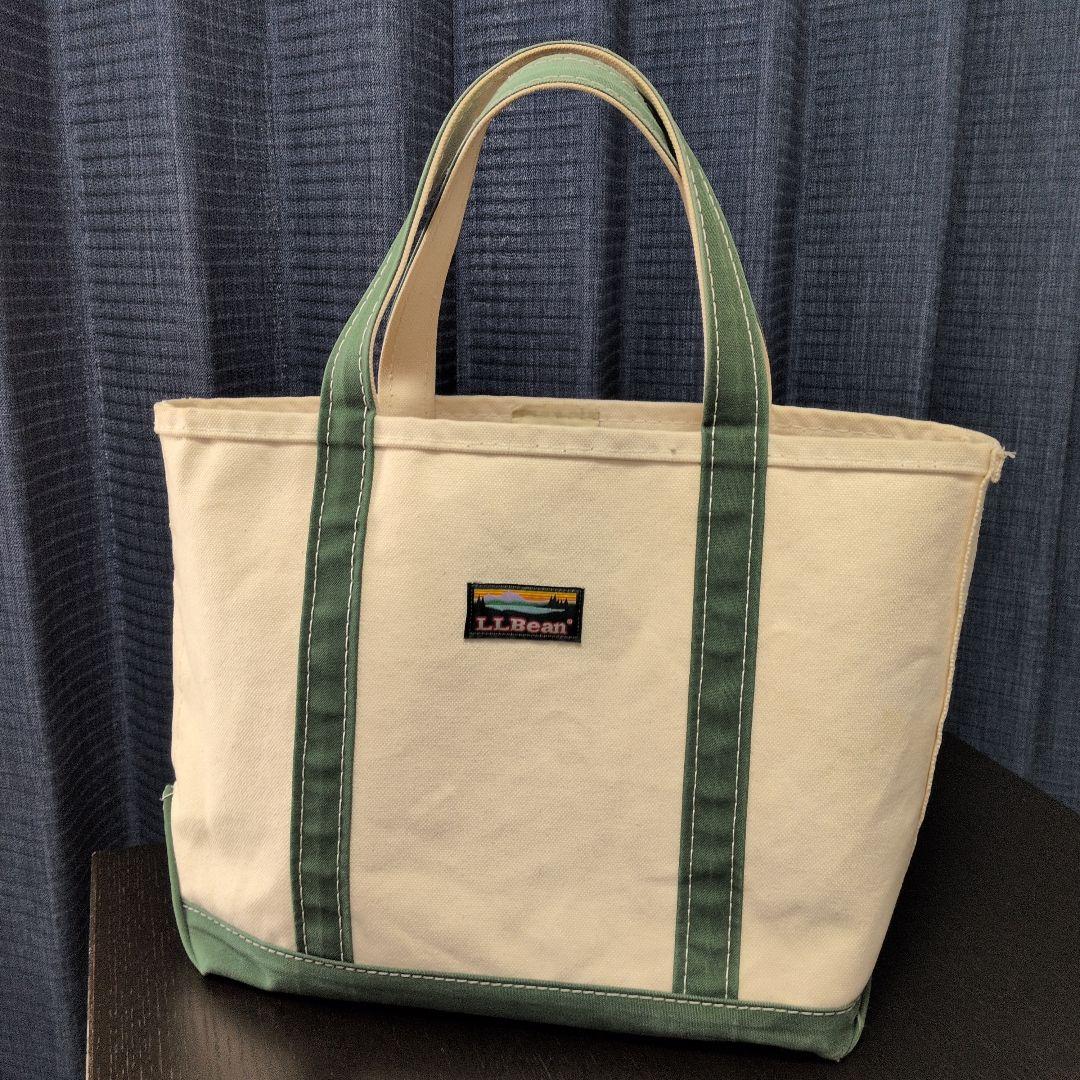 レア品　USA製 LLBEANトートバッグ カタディンタグ　山タグ　サイズ中型 L.L.Bean（エルエルビーン） 90S-00S USA製 山タグ ビーントート