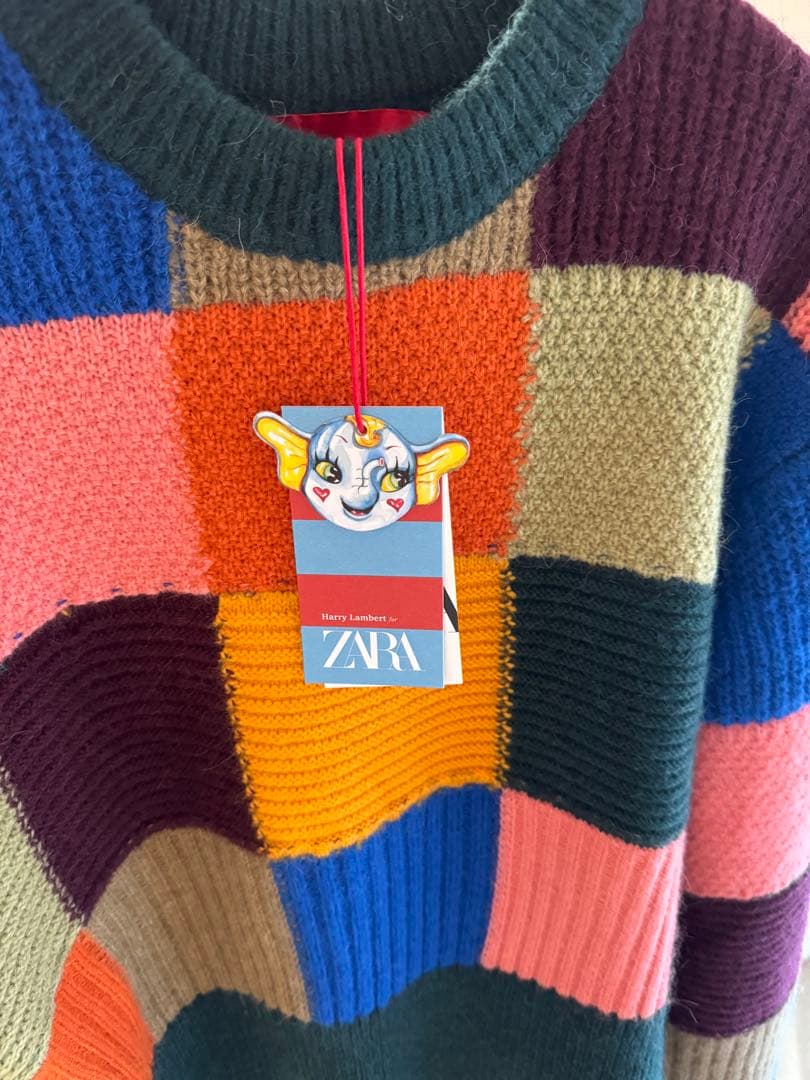 カラーブロックセーターZARA HARRY LAMBERT ☆本日限定値下げ☆ - メルカリ