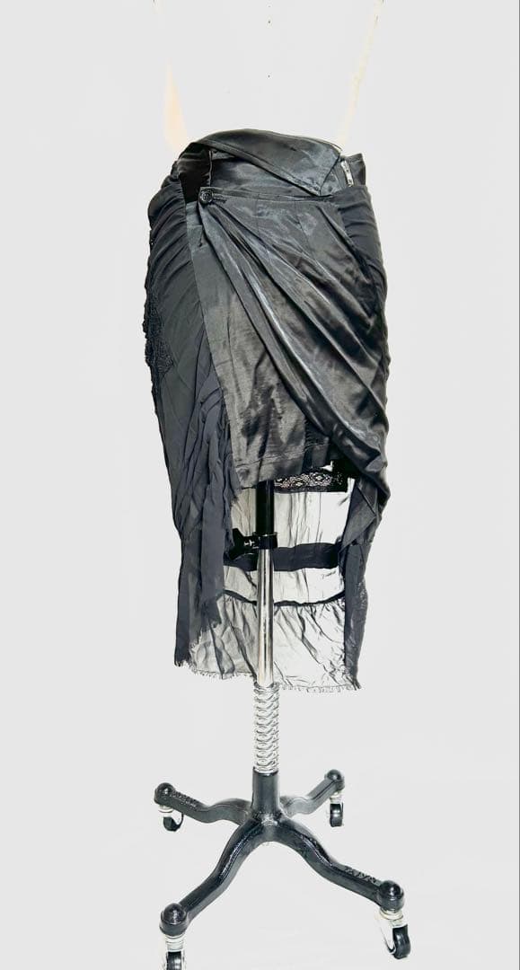 JUNYA WATANABE コムデギャルソン 異素材切り替え ラップスカート