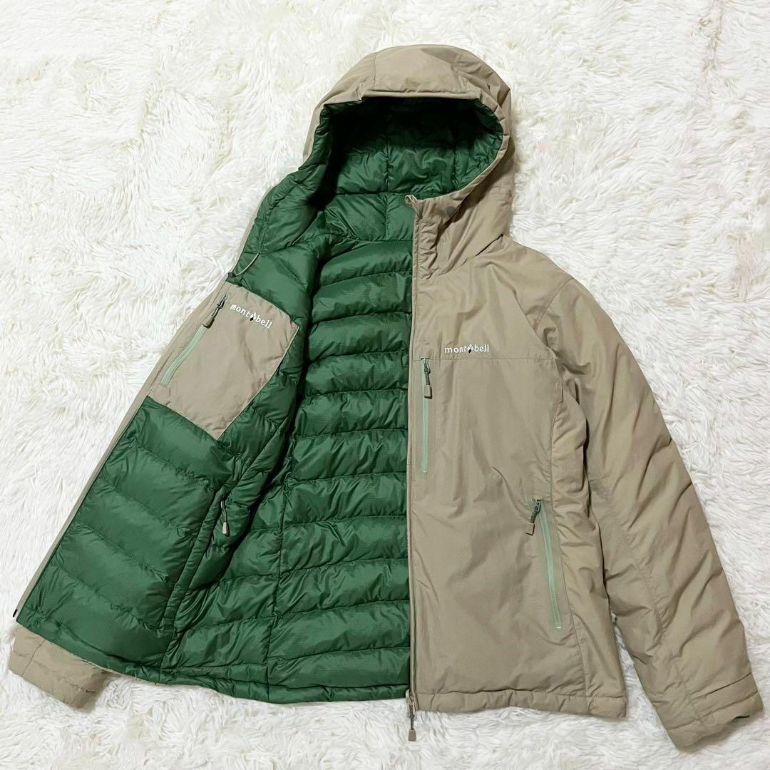 極美品】モンベル コロラドパーカ リバーシブルダウン M ベージュ