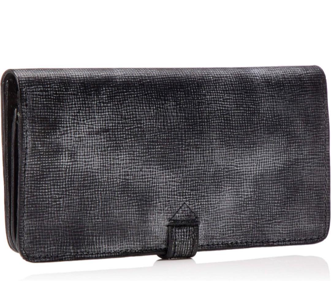 《良品》GLEN 長財布 ブラック レザー 本革 イギリス シボ