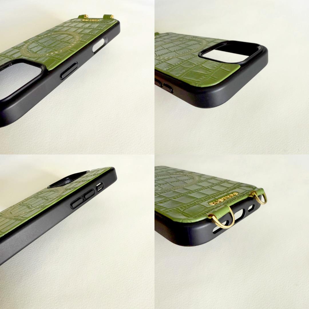 CUSTYPE iPhone 16 Pro ケース MagSafe対応 グリーン - iPhone