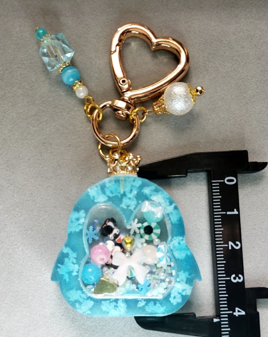 シャカシャカキーホルダー　③ペンギン