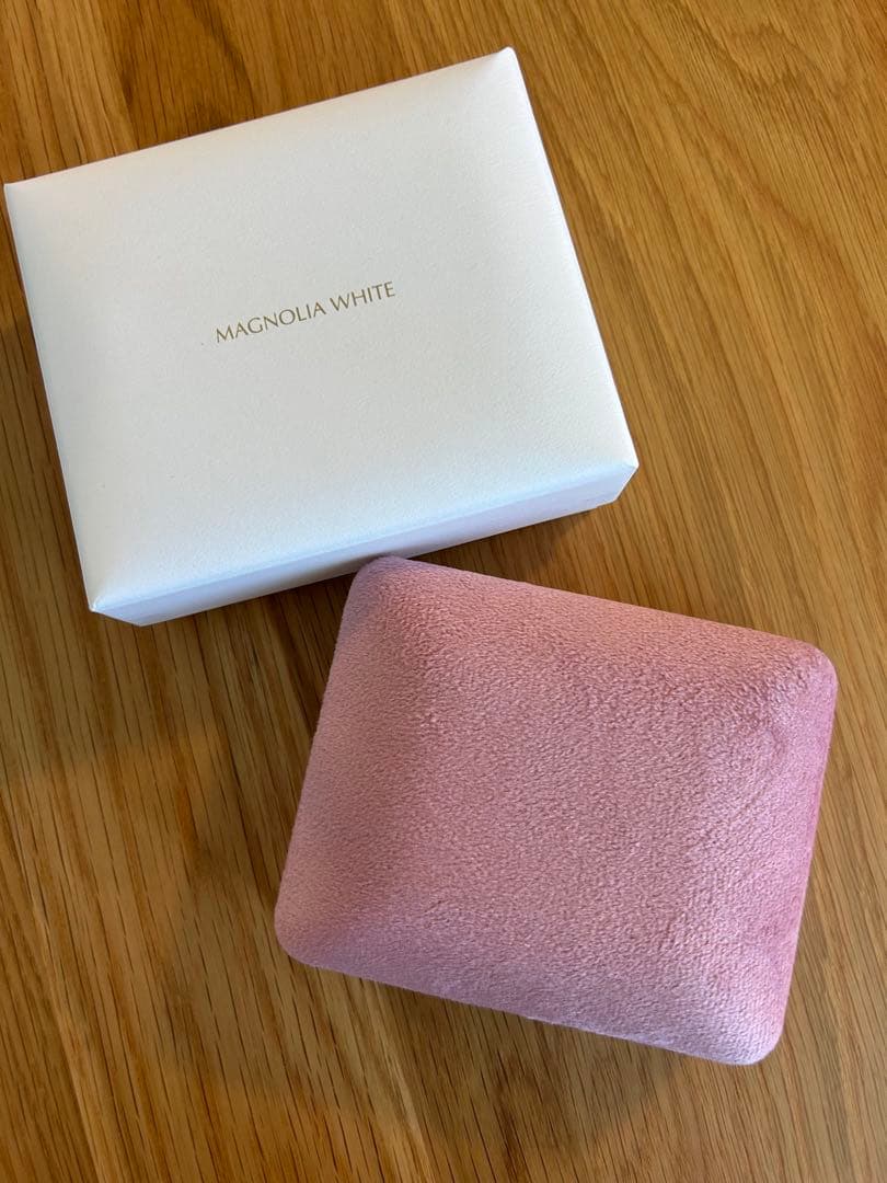 未使用箱付き】マグノリアホワイト石井美保 ジュエリーケース ピンク大