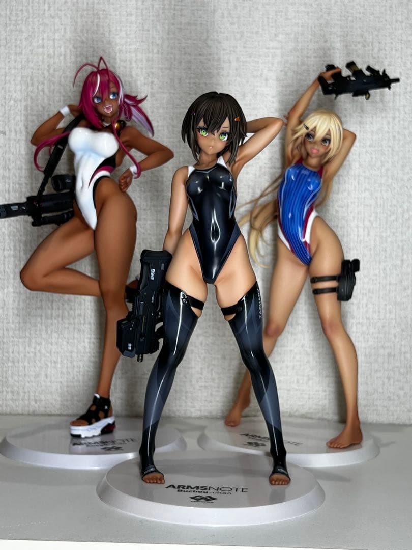 開封品　ARMS NOTE 水泳部のコウハイちゃん　部長ちゃん　アネゴちゃん ENSOUTOYS 水泳部の部長ちゃんとコウハイちゃんセット ARMS NOTE