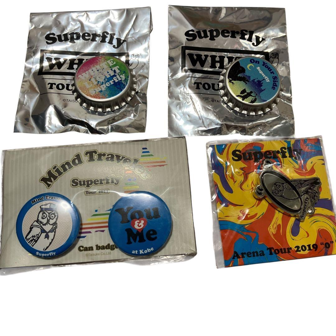 Superfly グッズ　クッション・ピンバッジ・ ボトル・マグなど