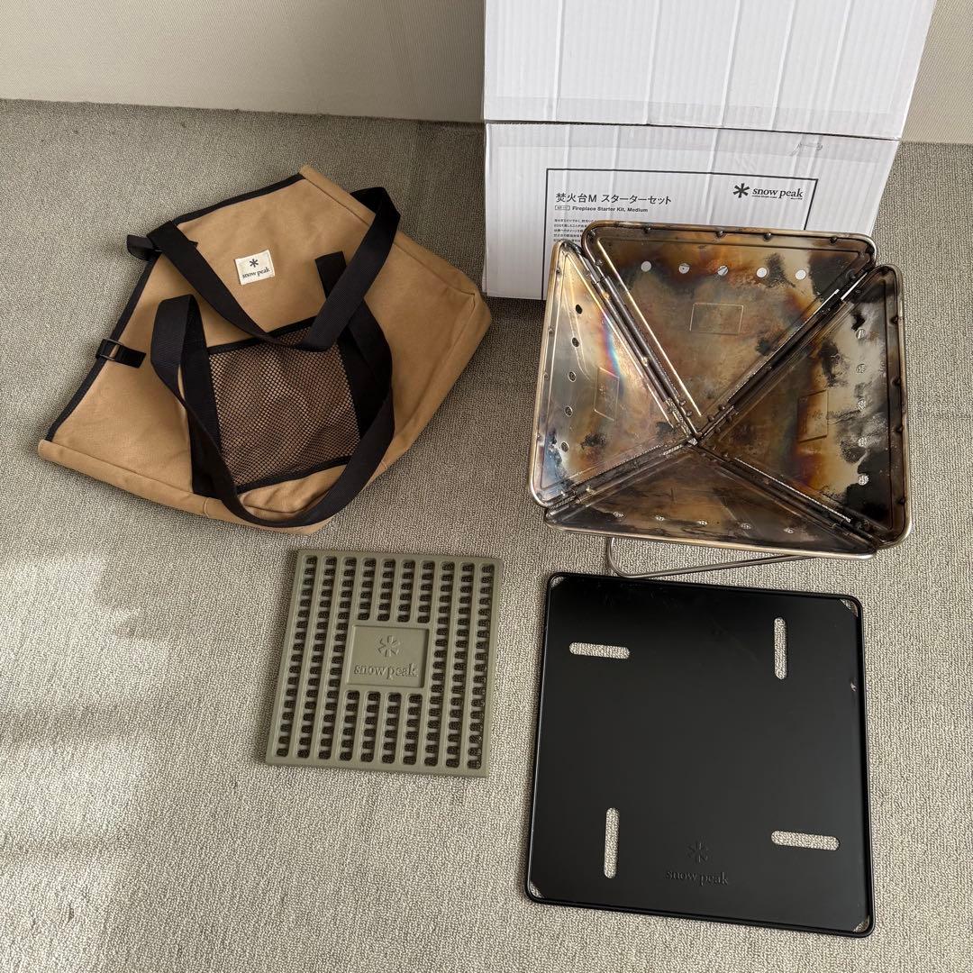 snowpeak スノーピーク 焚き火台 M スターターセット - メルカリ