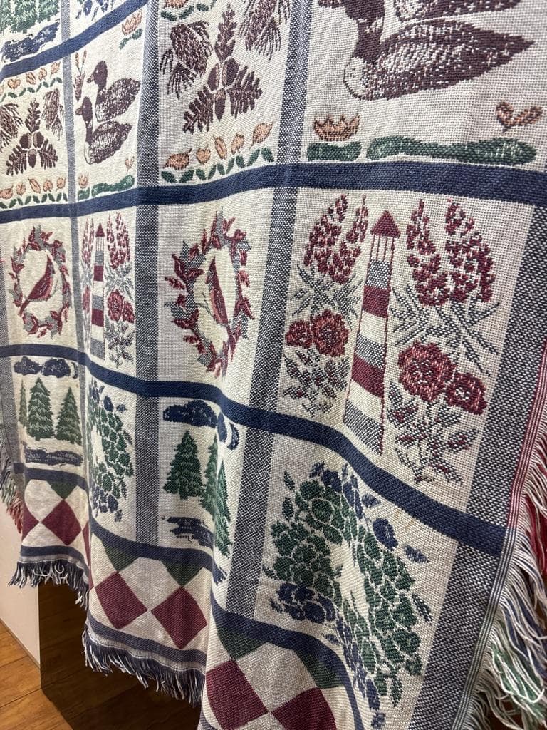 L.L.Bean ビンテージ ラグ タペストリー ブランケット エルエルビーン