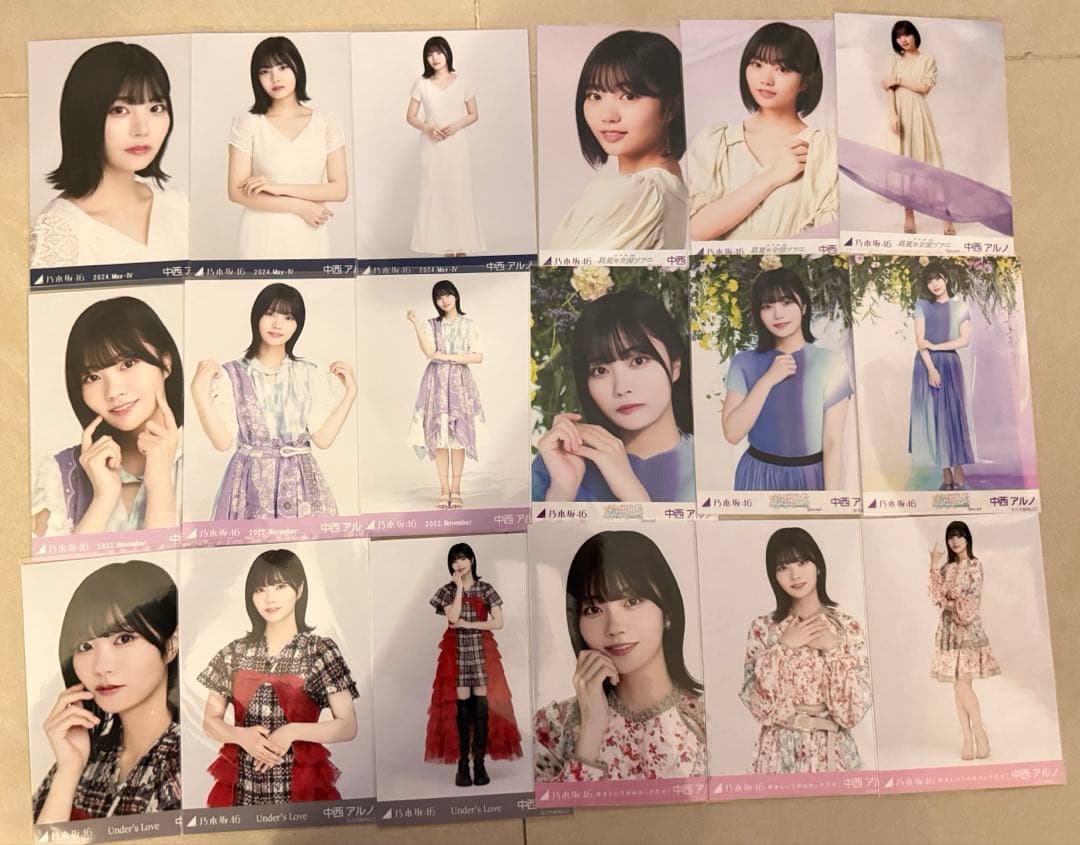 乃木坂46 生写真 中西アルノ まとめ売り 6コンプ 18種 - メルカリ
