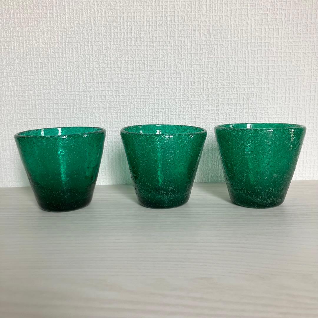 レ*ー様 ◯8 小谷眞三 緑コップ6個セット