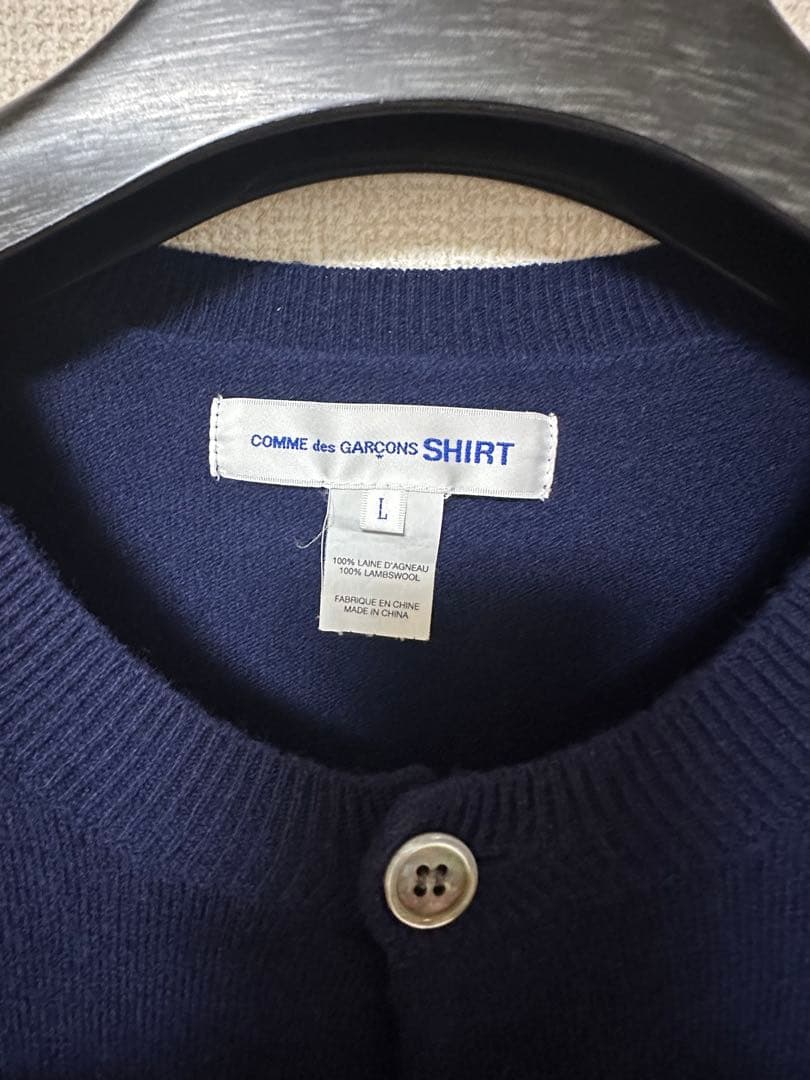 CDG SHIRT FOREVER カーディガン ラウンドネック L ネイビー - メルカリ