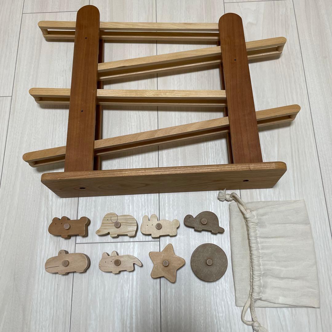 なかよしライブラリー ころころ動物 もぐもぐボックス 木製知育玩具