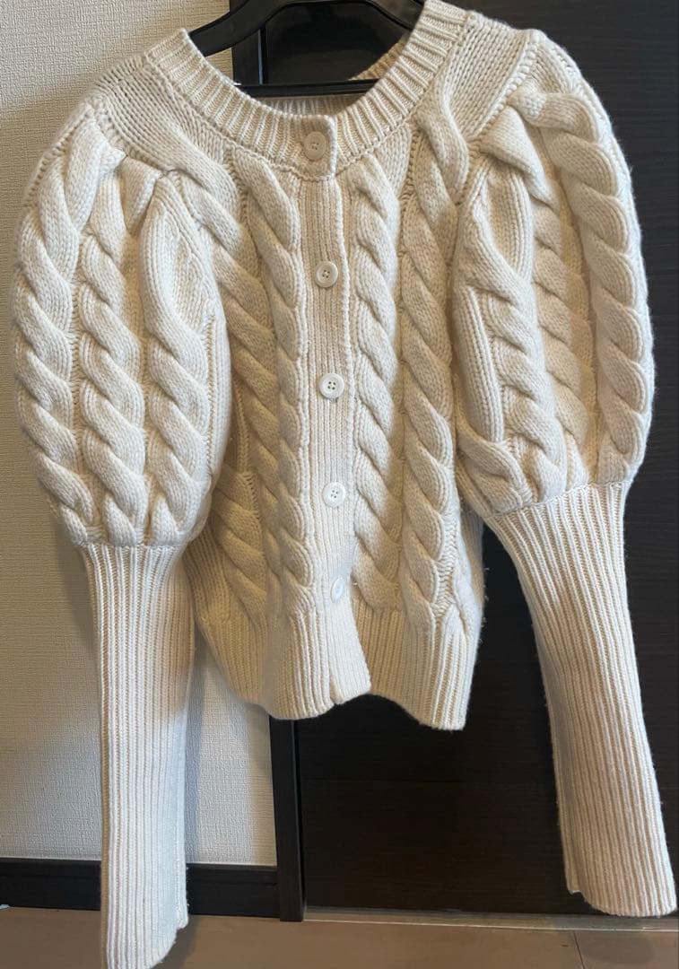 Heve bubbly 2way cable cardigan - メルカリ