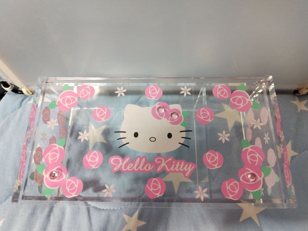 激レア2011 ローズ キティ コットン 綿棒 ケース アクセサリーケース