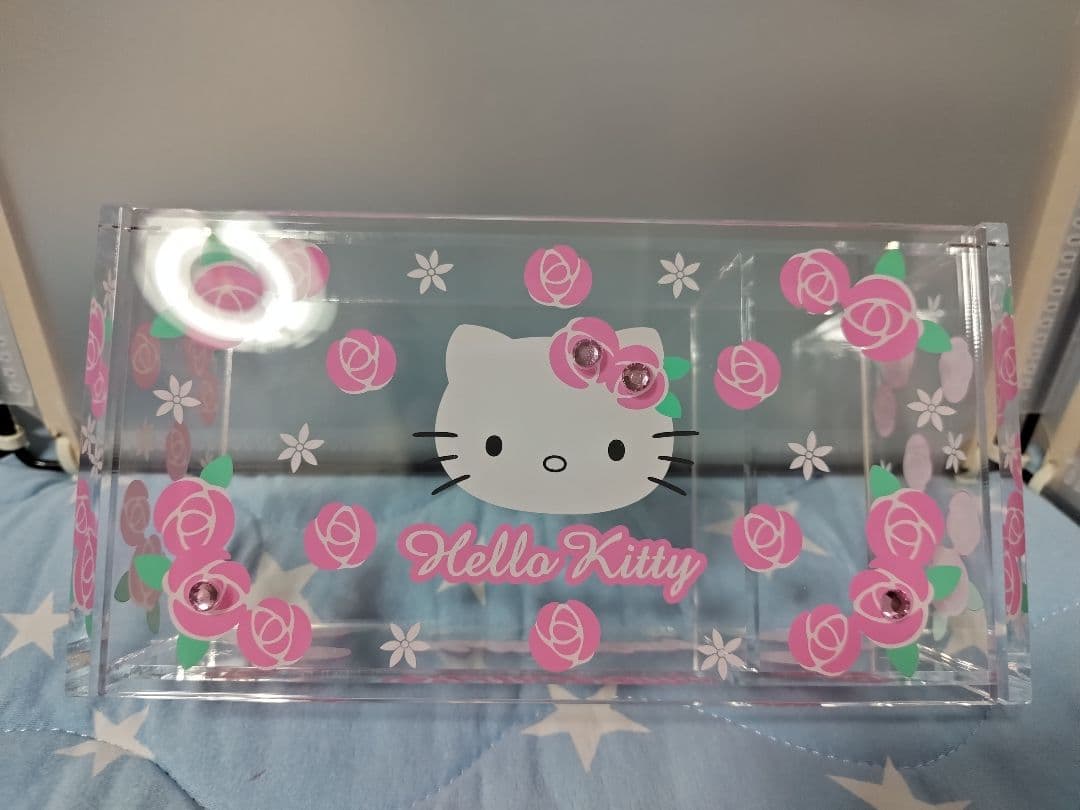 激レア2011 ローズ キティ コットン 綿棒 ケース アクセサリーケース