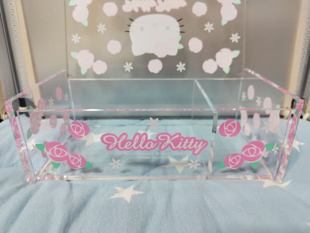 激レア2011 ローズ キティ コットン 綿棒 ケース アクセサリーケース