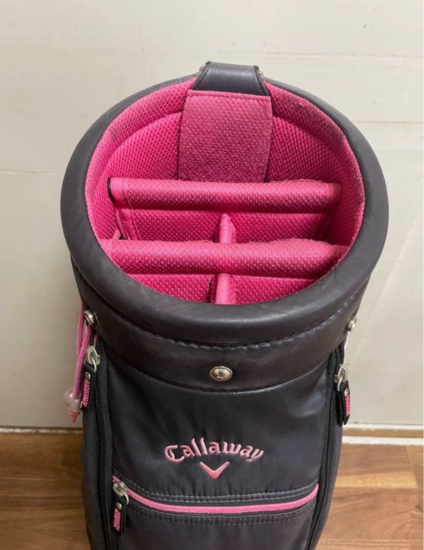 Callaway レディース キャディバッグ ブラック/ピンク - メルカリ