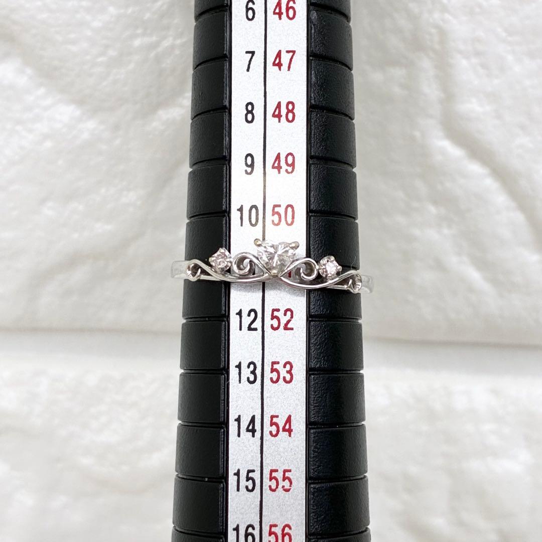 【美品】K10✨ ダイヤモンドリング✨ 0.12ct ホワイトゴールド