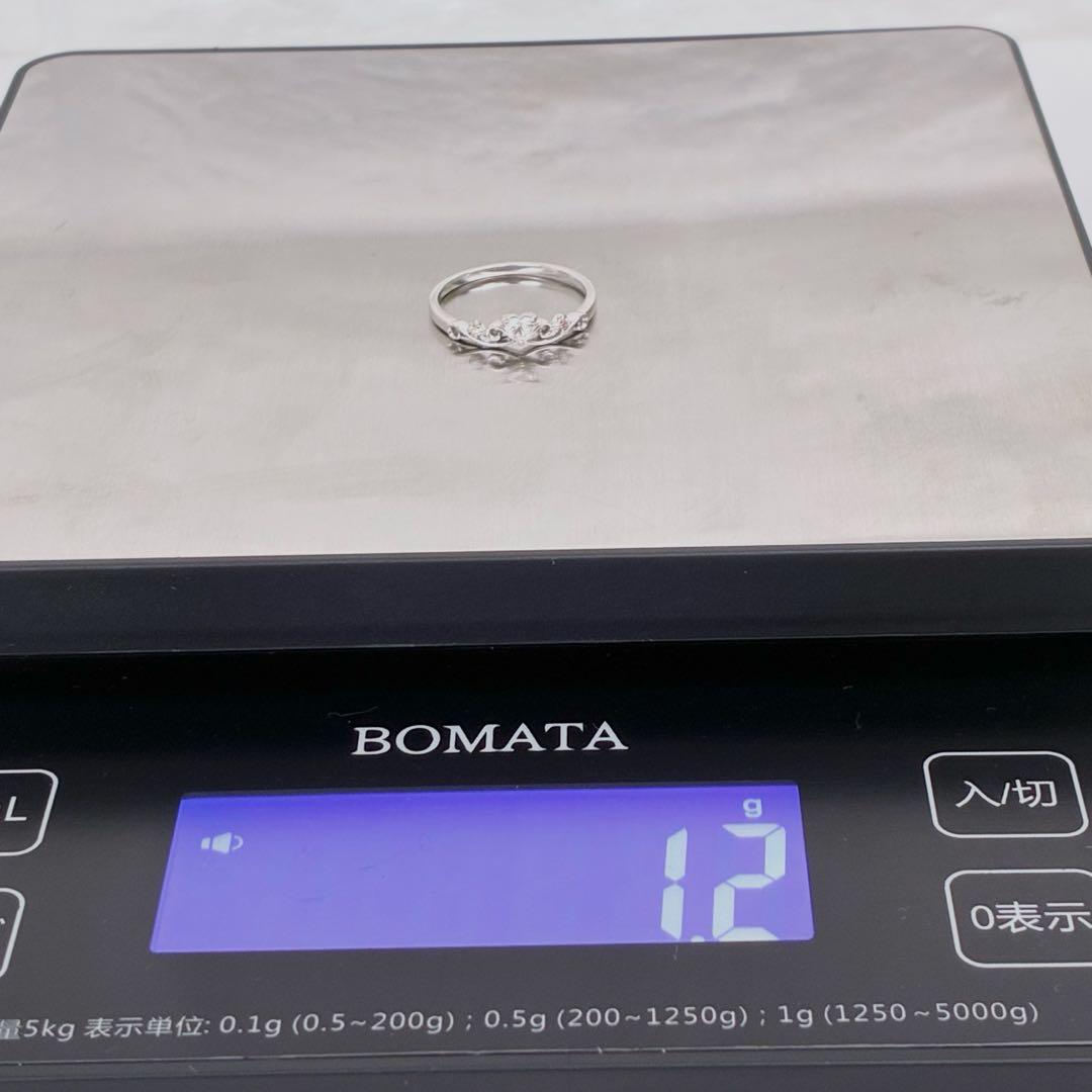 【美品】K10✨ ダイヤモンドリング✨ 0.12ct ホワイトゴールド
