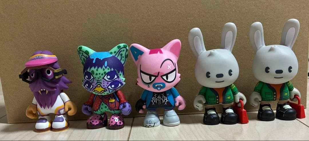 スーパープラスチック　ジャンキーシリーズ3　グギモン　フィギュア　5体セット スーパープラスチック ジャンキーシリーズ3 グギモン フィギュア 5体