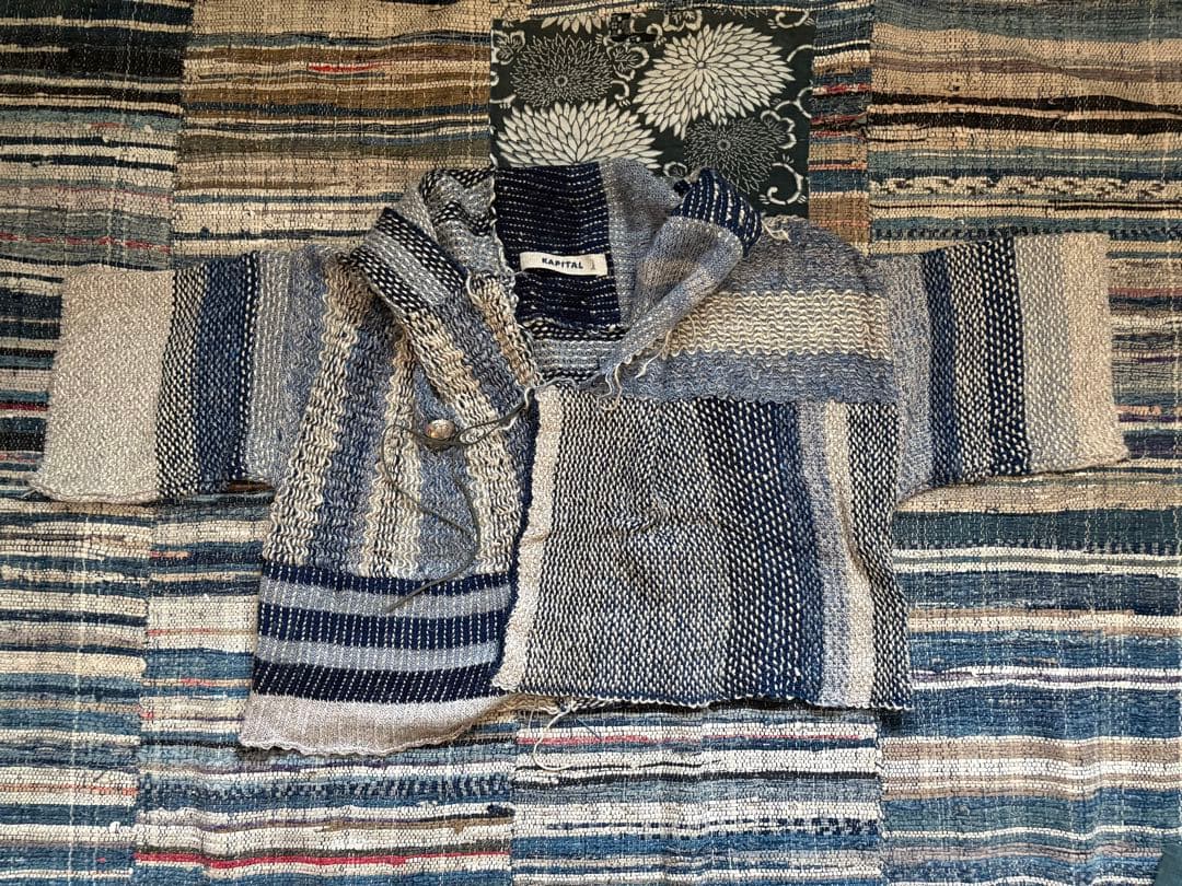 kapital 羽織　朝　刺子　コンチョボタン KAPITAL]fastcolor セルビッチバンダナ（コンチョ） - TAKE FIVE