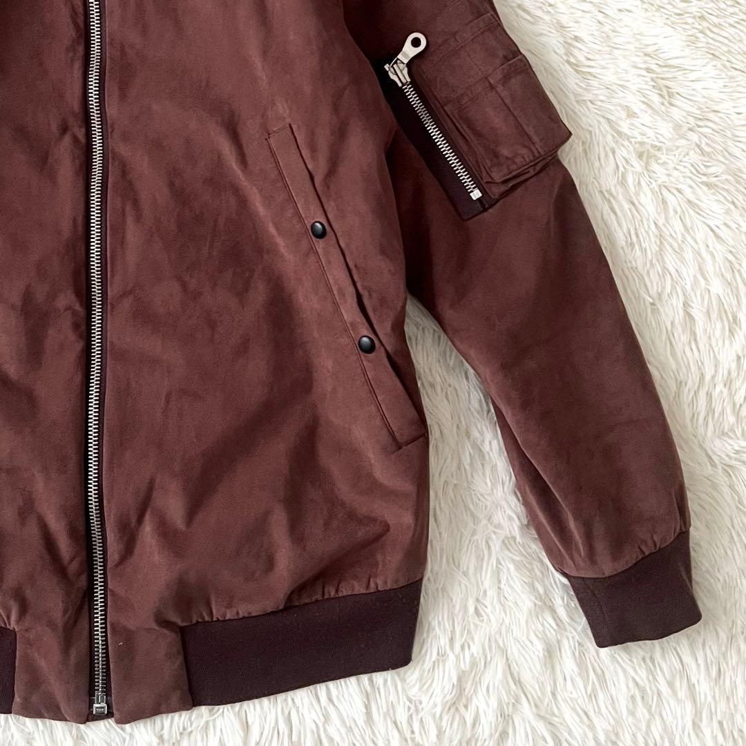 Paul Smith フェイクスエード ブルゾン L 裏地花柄