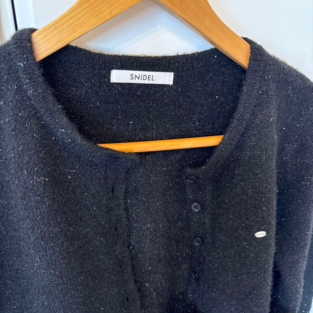 完売！大人気】スナイデル リボンモチーフカーディガン ブラック