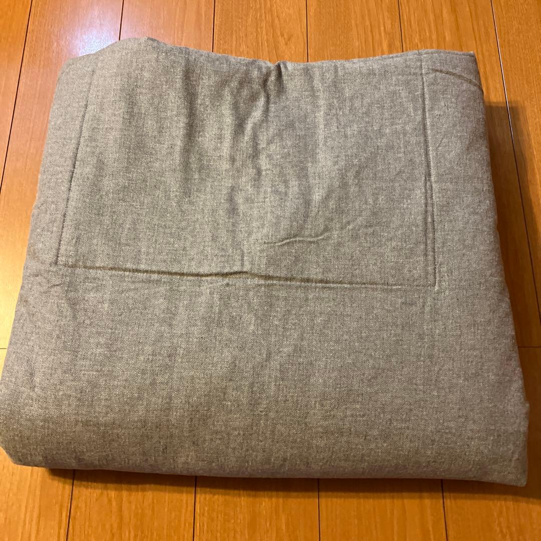 無印良品 綿フランネルヘリンボーンこたつふとん・楕円・長方形用
