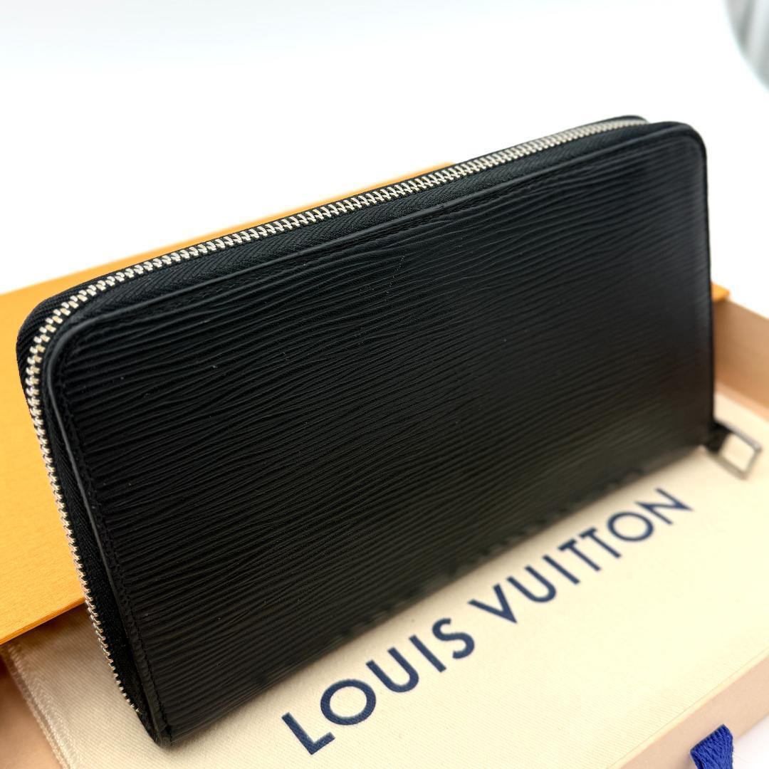 極美品】ルイヴィトン ジッピーオーガナイザー レザー 長財布 黒 ＃283