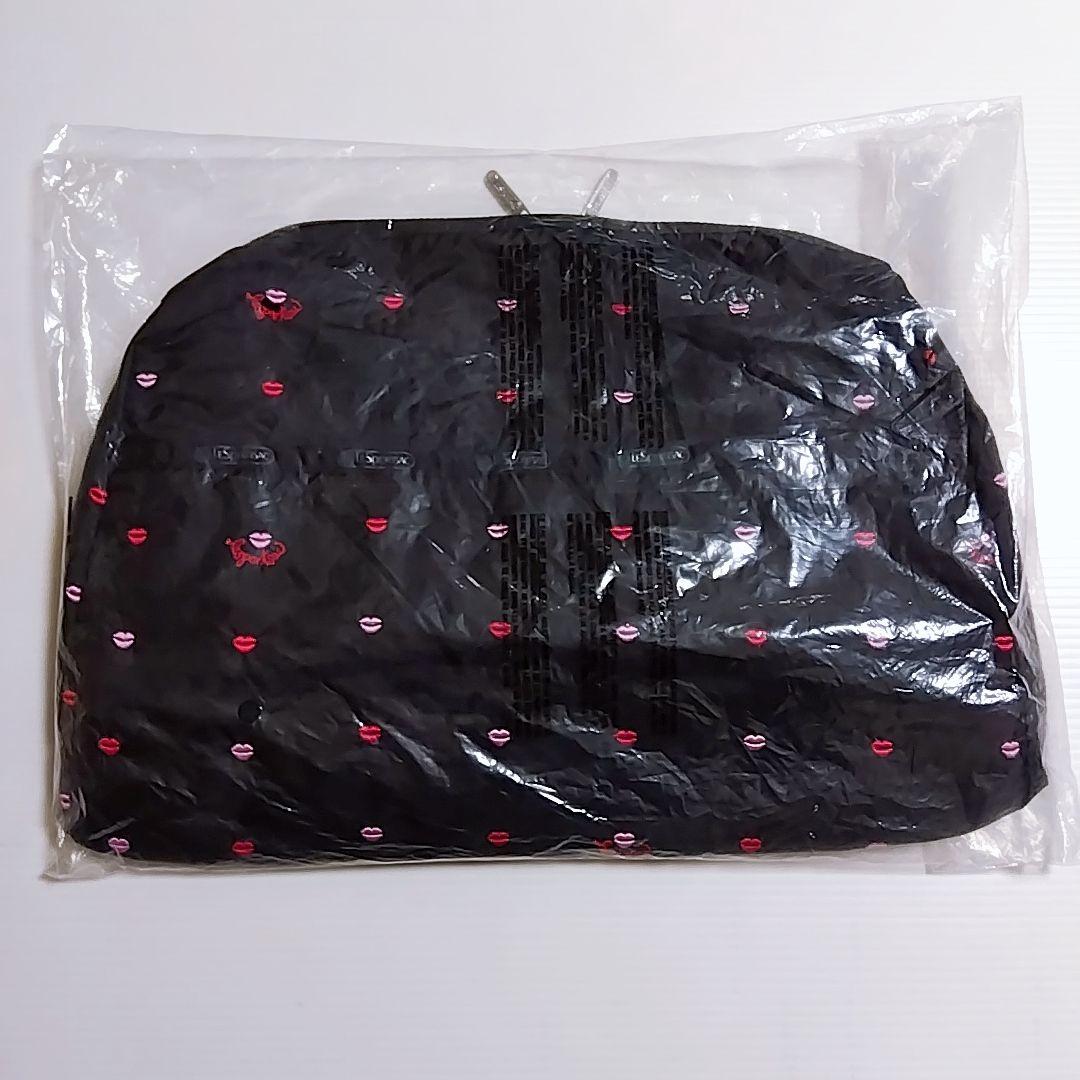 レスポ ハーパーバッグ リップ柄 刺繍 バレンタイン ボストンバッグ